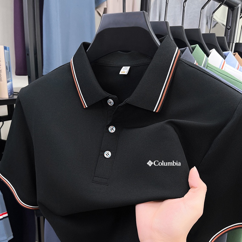 Polo Shirt Pique - Summer men's new lapel short sleeved