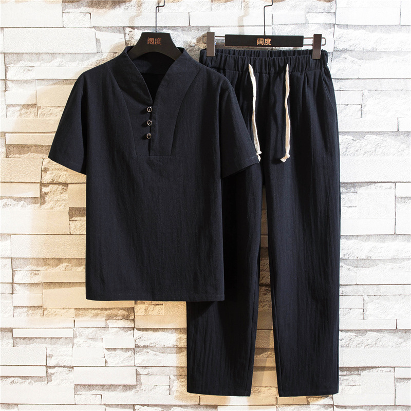 Linen Shirt Breathable - Men's Summer Cotton Linen Short Sleeve