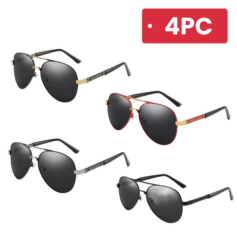 Sunglasses Aviator Polarized - Men Classic Aviator Sunglasses 2/3/4Pcs Set