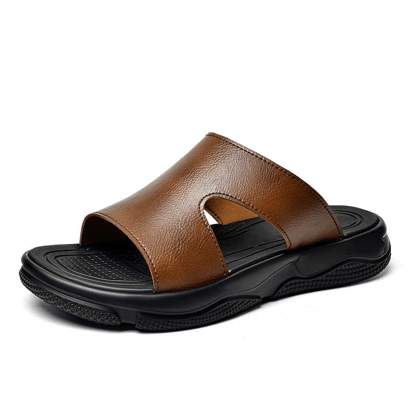 Men's Leather Slide Sandals No – обзор и цена Flip Flop Leather Men