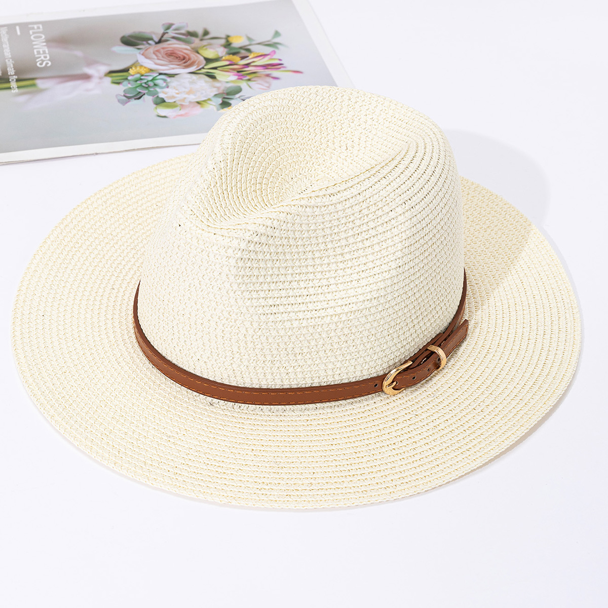Panama straw hat, female jazz  – обзор и цена Bucket Hat Straw