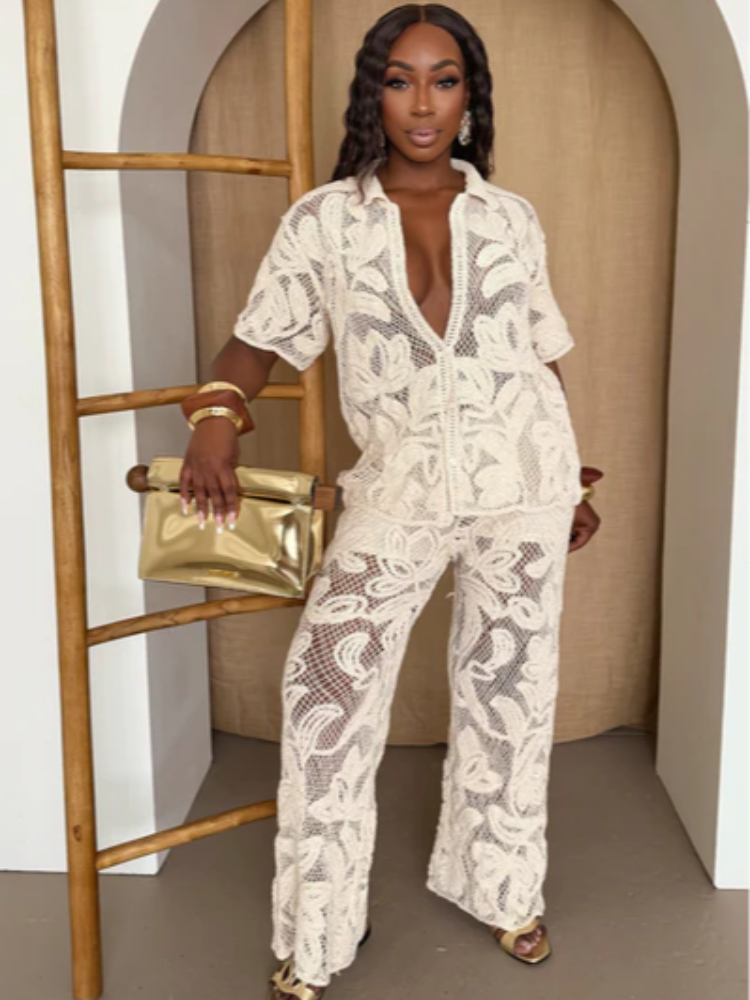 Women's Stylish 2 Piece Set Cr – обзор и цена Resort Shirt Floral