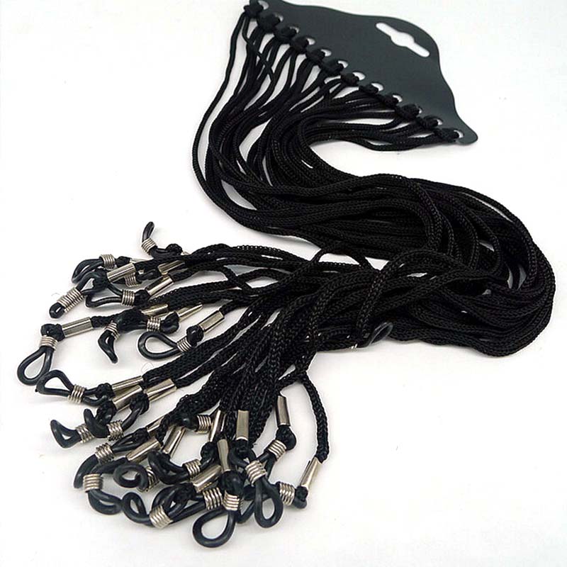 12pcs/set Black Nylon Cord Eye – обзор и цена Sunglass Retainer Cord
