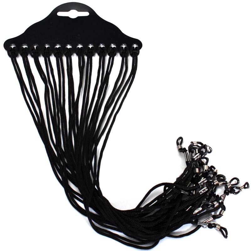 12pcs/set Black Nylon Cord Eye – обзор и цена Sunglass Retainer Cord