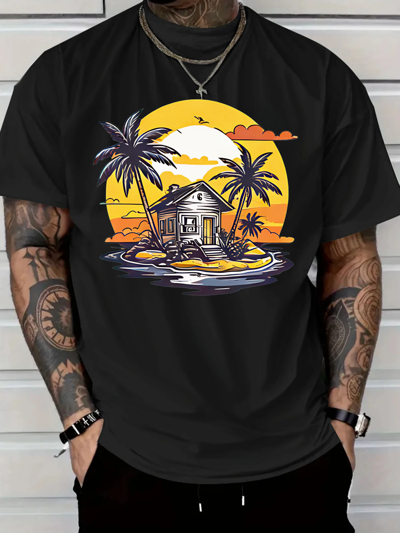 Men'S Cotton Casual T-Shirt Tr – обзор и цена Tee Graphic Print