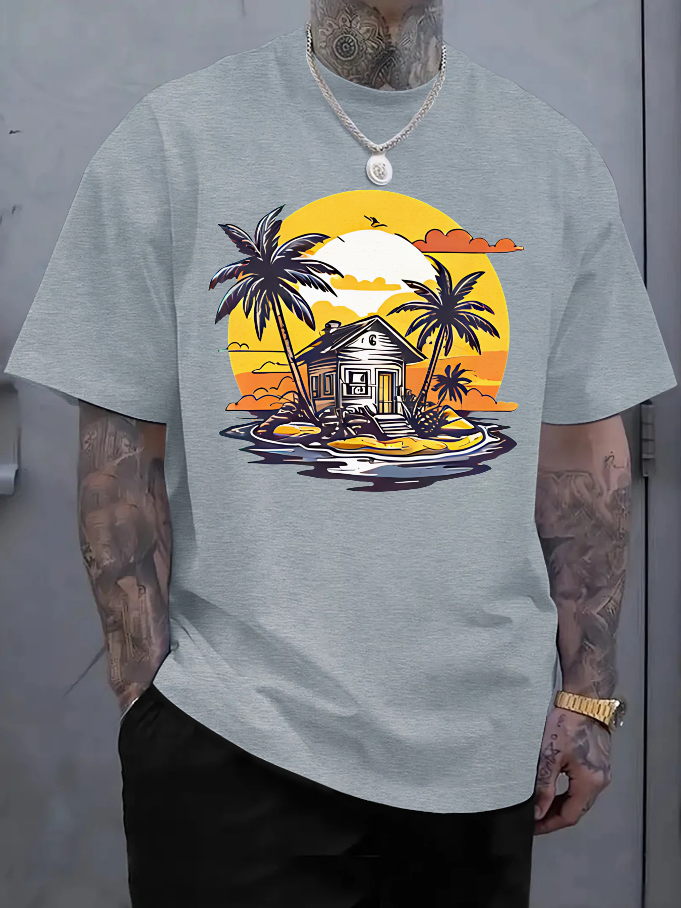 Men'S Cotton Casual T-Shirt Tr – обзор и цена Tee Graphic Print