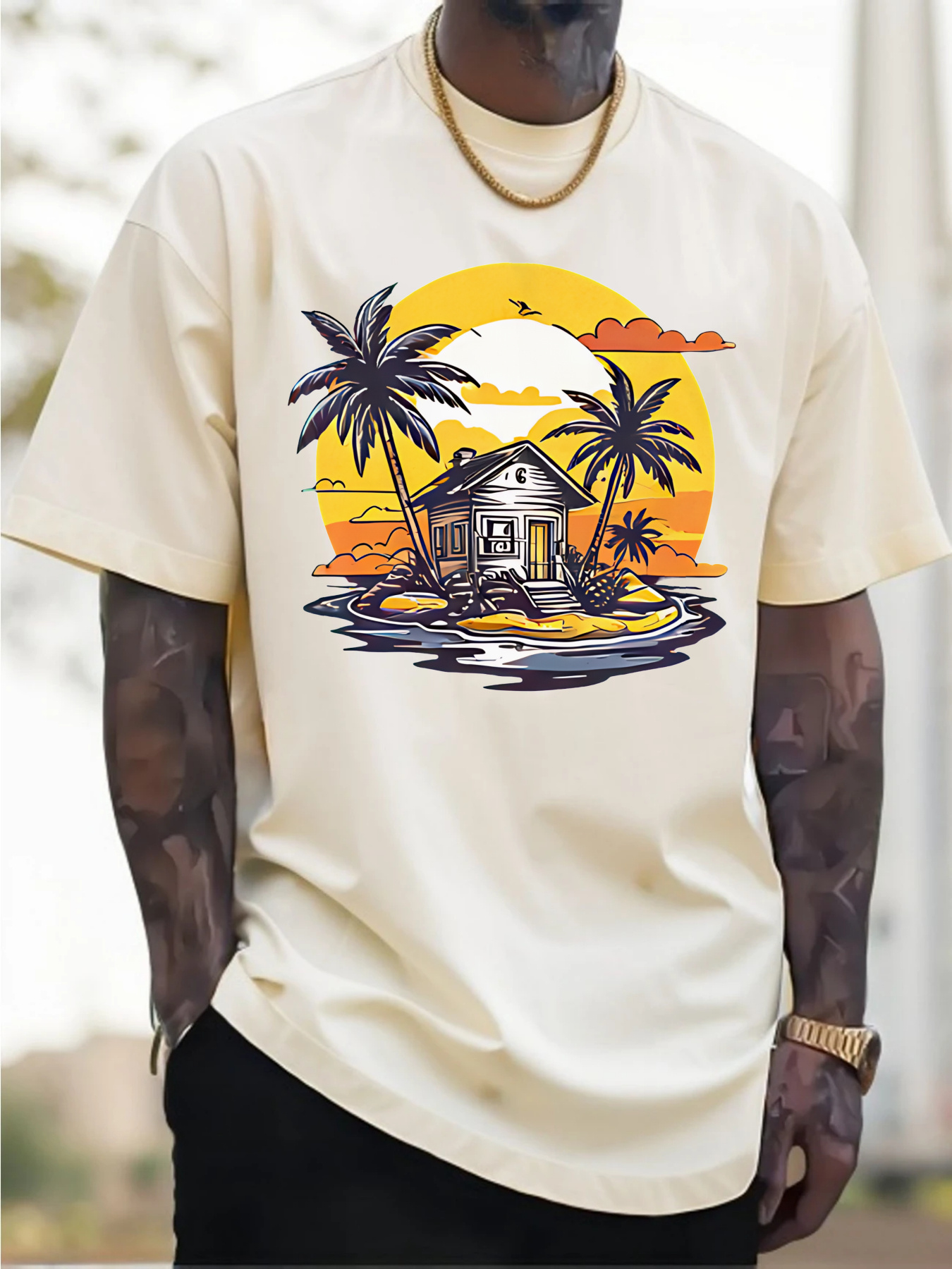 Men'S Cotton Casual T-Shirt Tr – обзор и цена Tee Graphic Print
