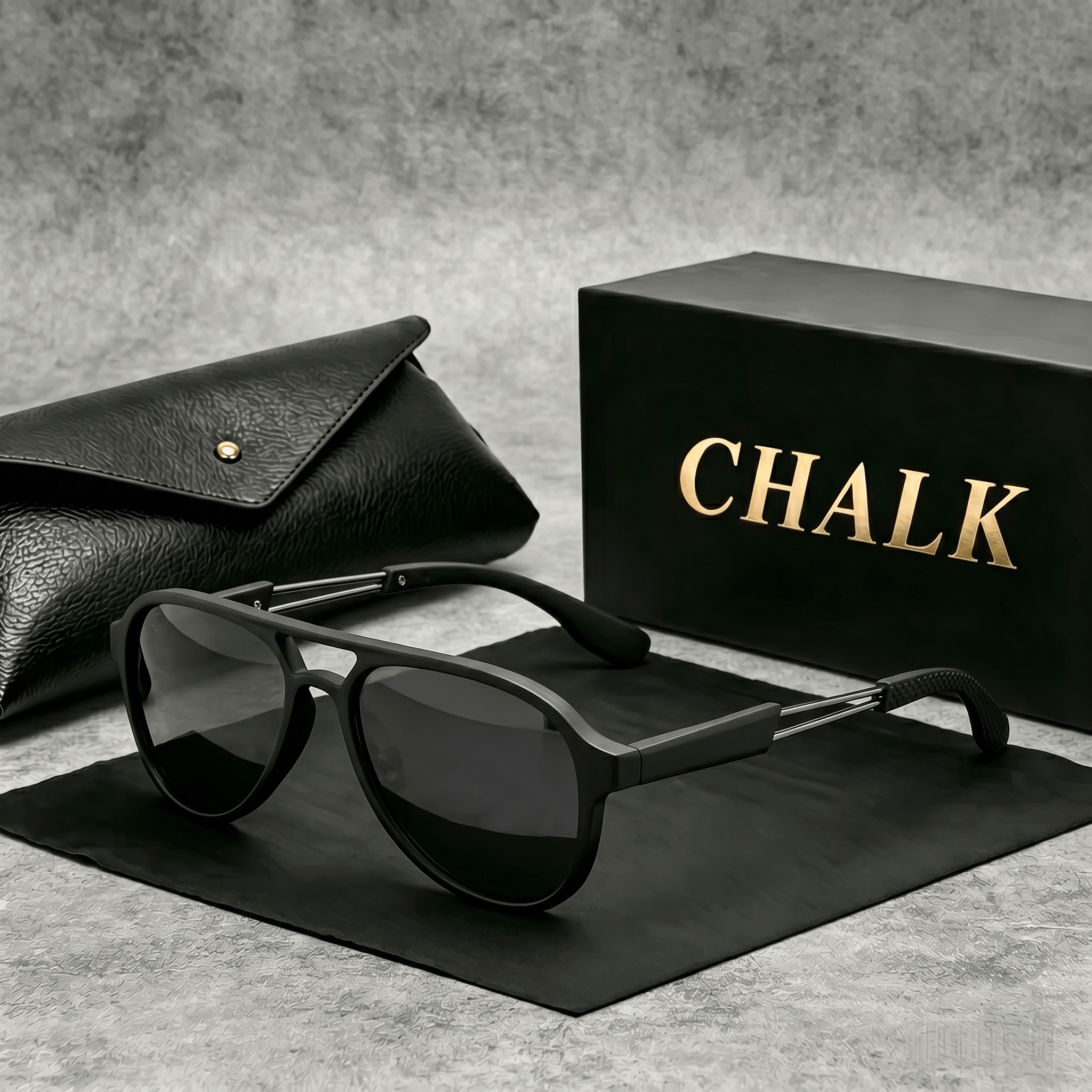 CHALK Men's Vintage Dual-Bridg – обзор и цена Sunglasses Aviator Polarized