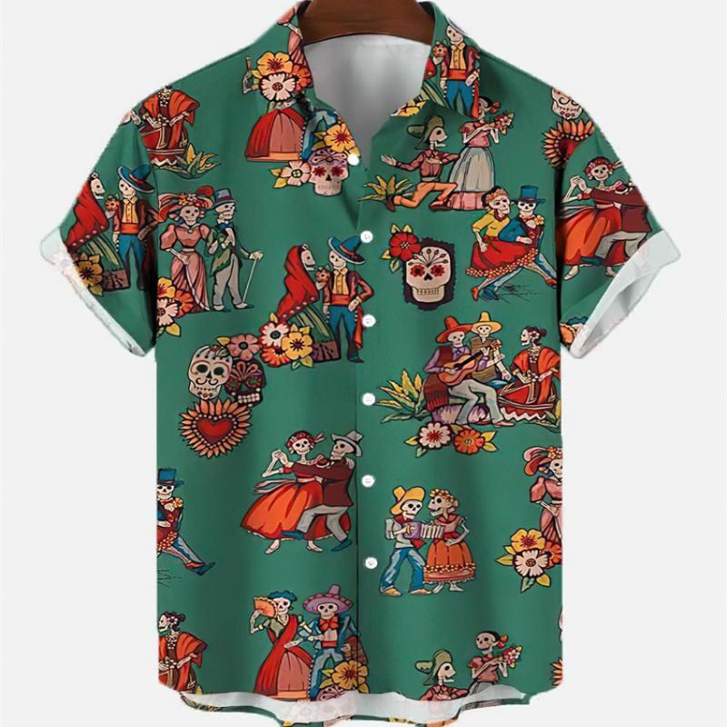 Summer Men's Fashion Casual So – обзор и цена Resort Shirt Floral