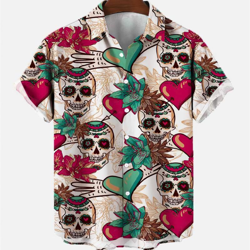 Summer Men's Fashion Casual So – обзор и цена Resort Shirt Floral