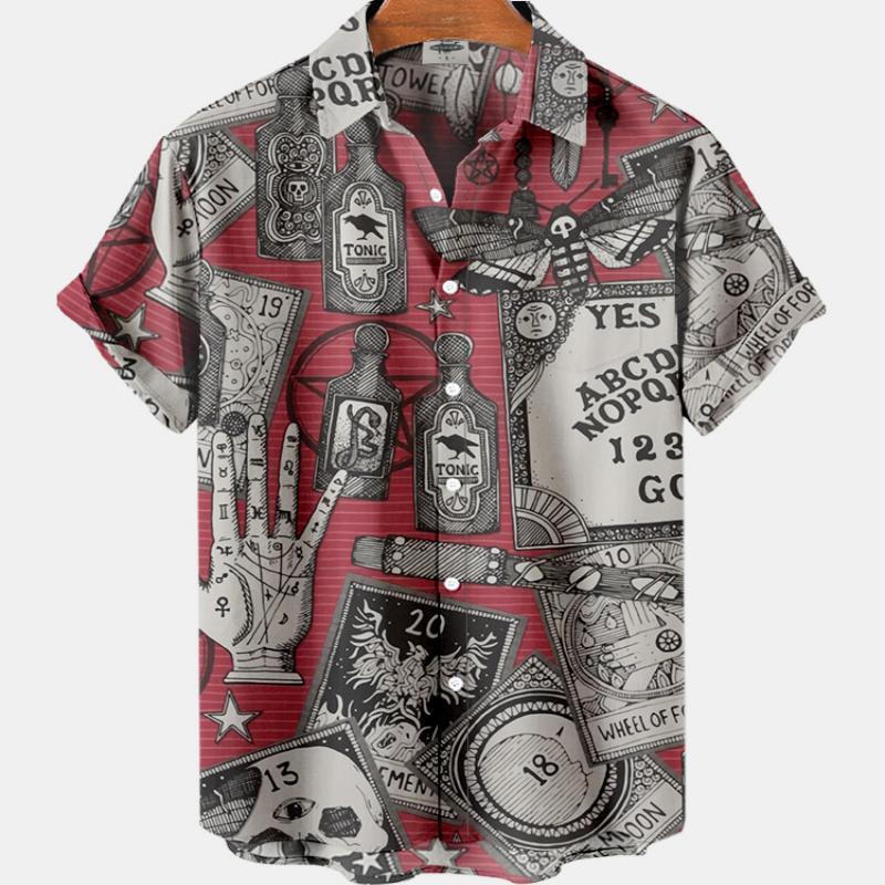 Summer Men's Fashion Casual So – обзор и цена Resort Shirt Floral