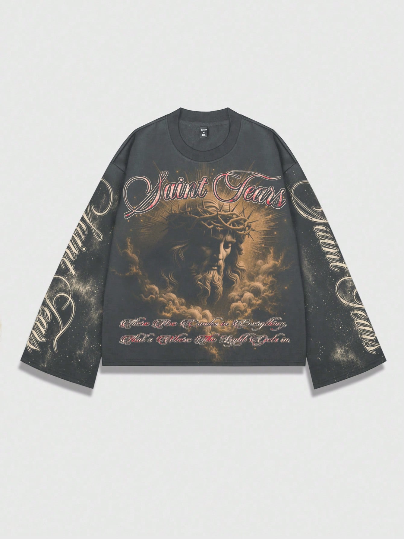 Men's Oversized Long Sleeve Gr – обзор и цена Tee Graphic Print
