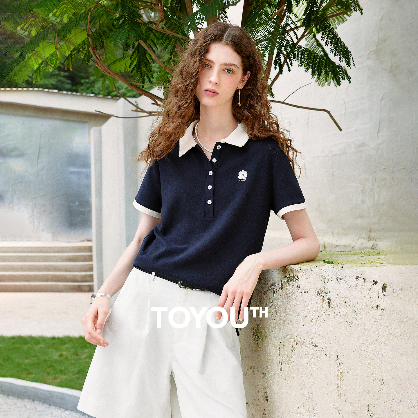 TOYOUTH Women T-shirts 2026 Su – обзор и цена Polo Shirt Pique