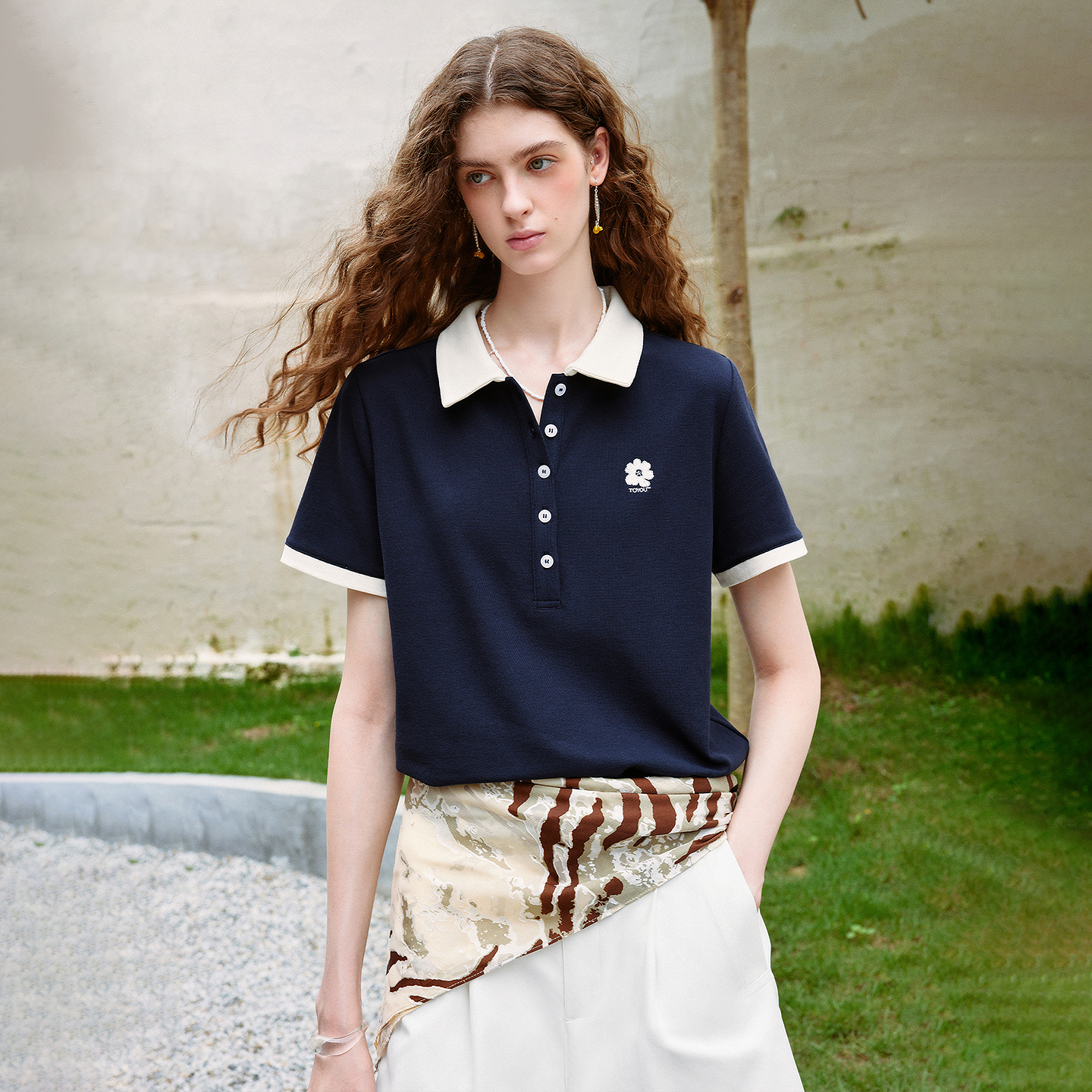 TOYOUTH Women T-shirts 2026 Su – обзор и цена Polo Shirt Pique