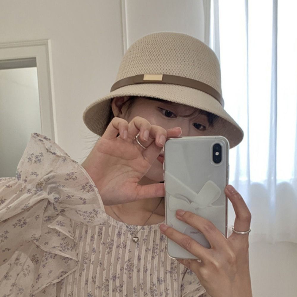 Korean PU Leather Belt Women S – обзор и цена Bucket Hat Straw