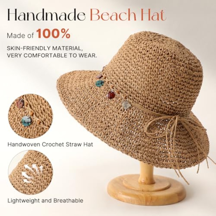Beach Sun Hats for Women, Stra – обзор и цена Packable Hat Nylon