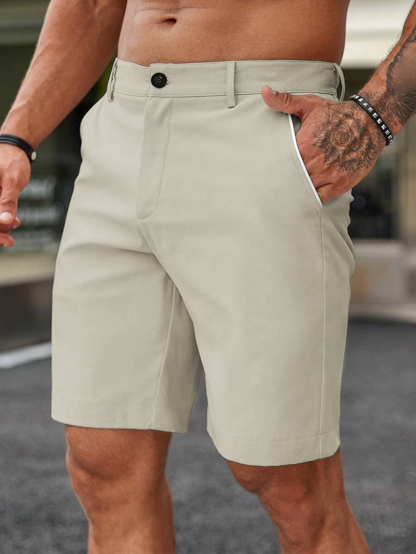 Men Fashion Slim Fit Chino Sho – обзор и цена Shorts Chino Slim
