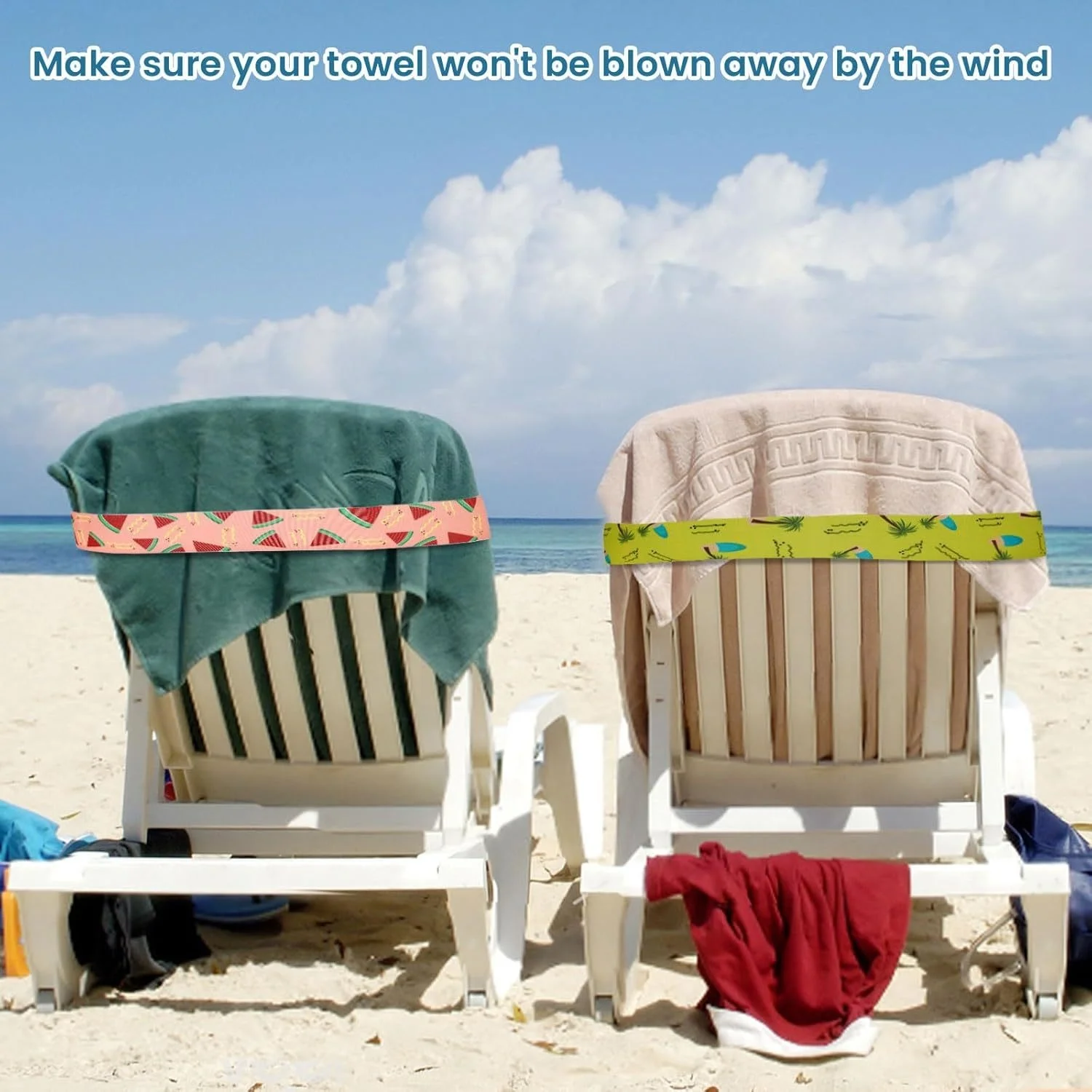 5Pcs  Large Towel Bands for Be – обзор и цена Beach Towel Large