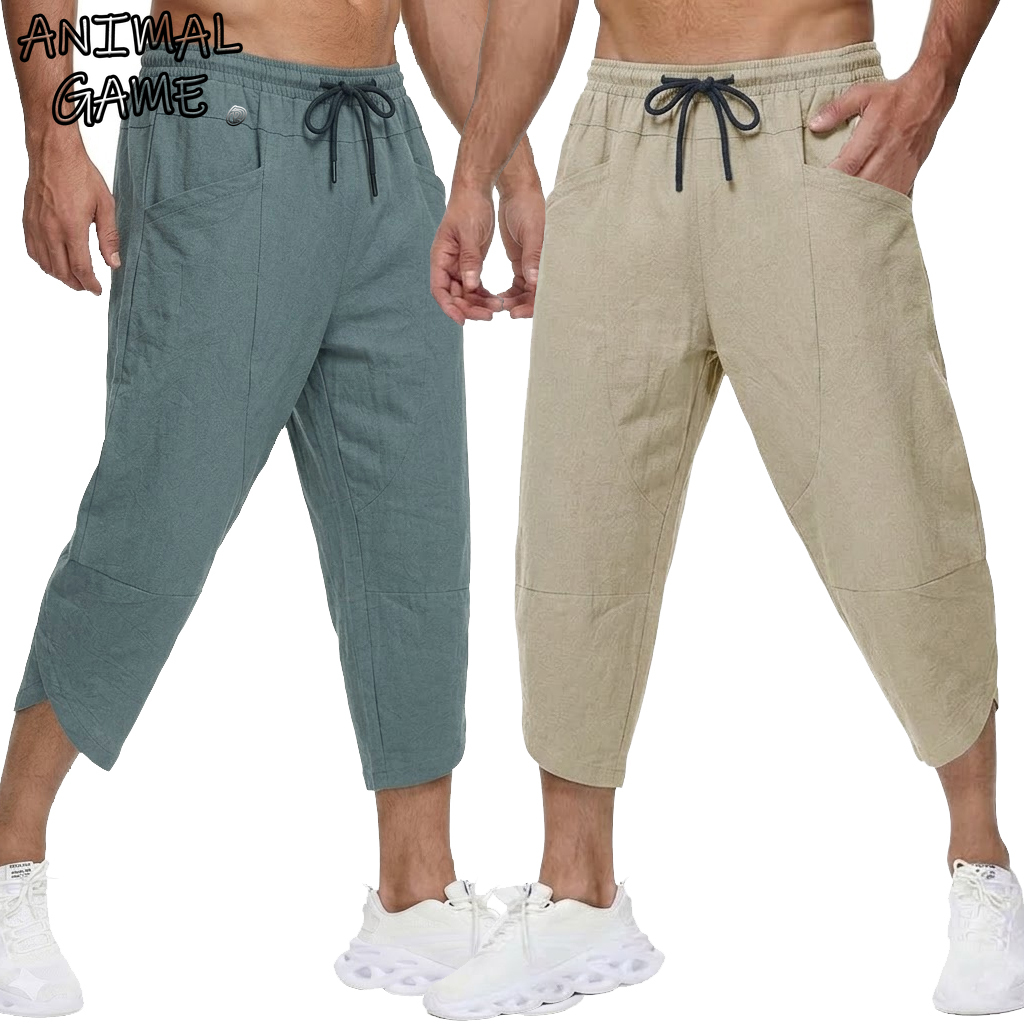 Summer Men's Linen Casual Shor – обзор и цена Short Linen Drawstring