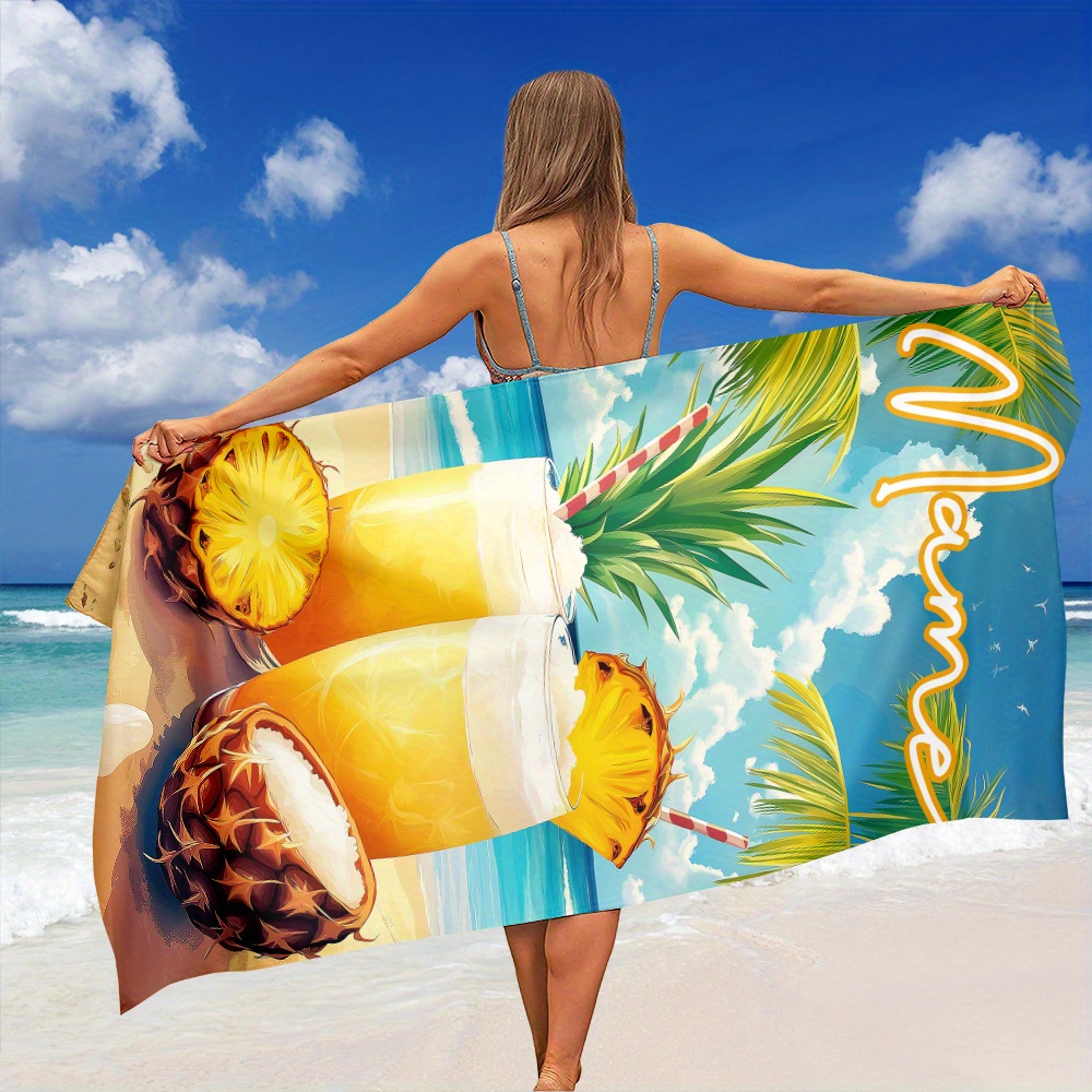 1pc Customized Name Beach Towe – обзор и цена Beach Towel Large