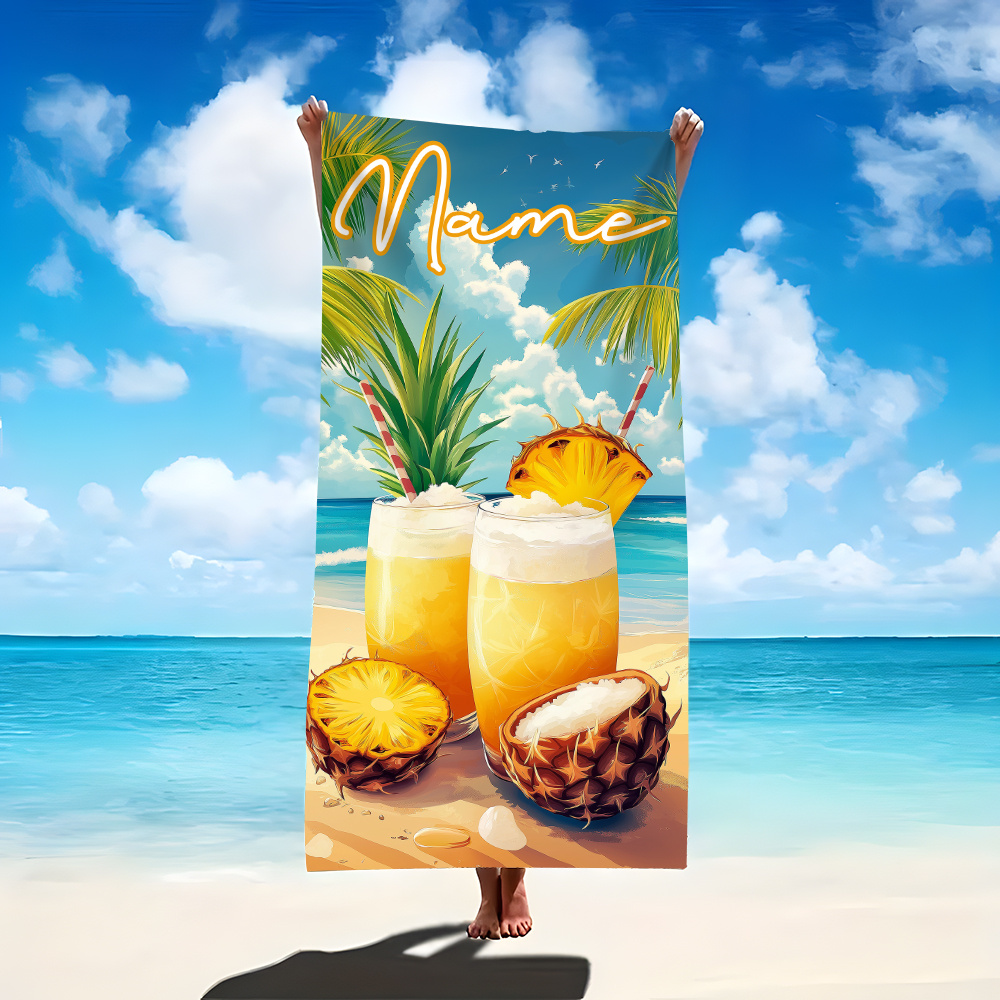 1pc Customized Name Beach Towe – обзор и цена Beach Towel Large