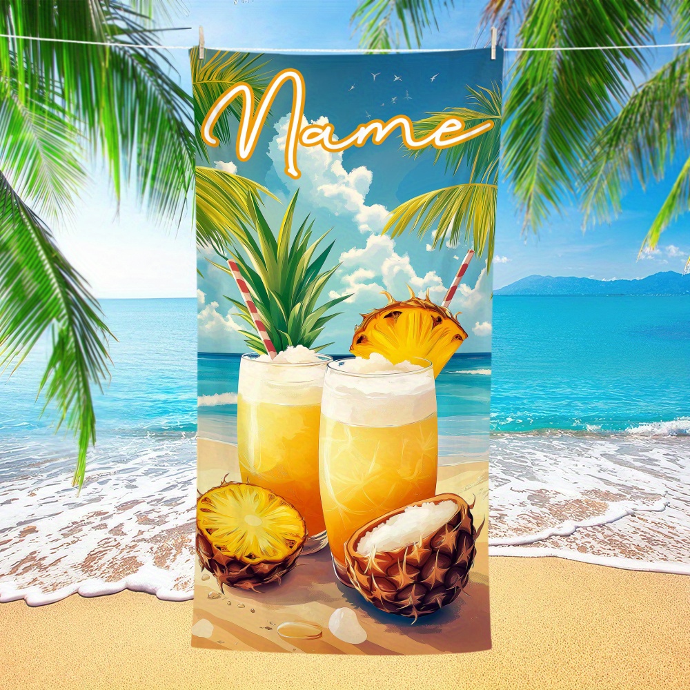 1pc Customized Name Beach Towe – обзор и цена Beach Towel Large