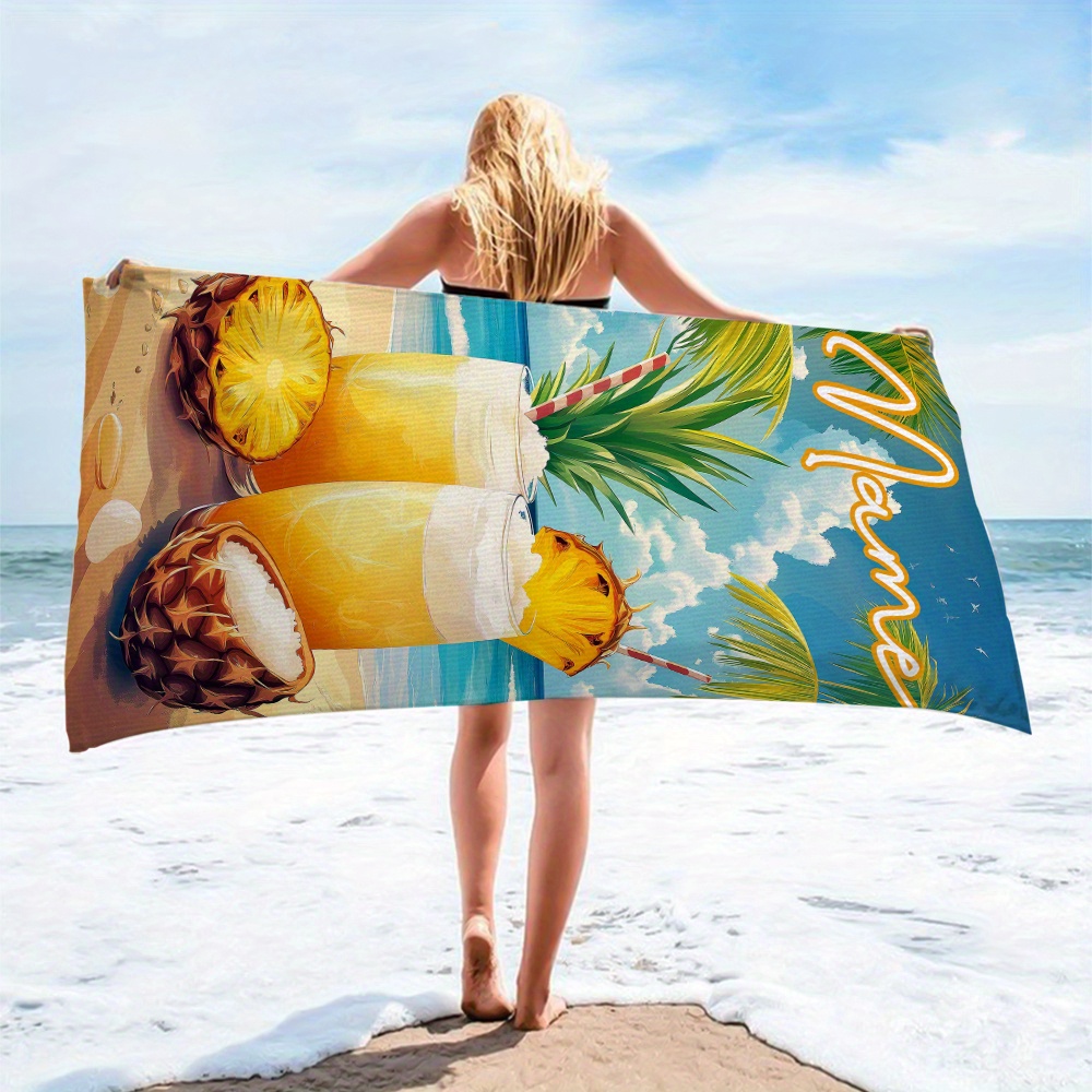 1pc Customized Name Beach Towe – обзор и цена Beach Towel Large