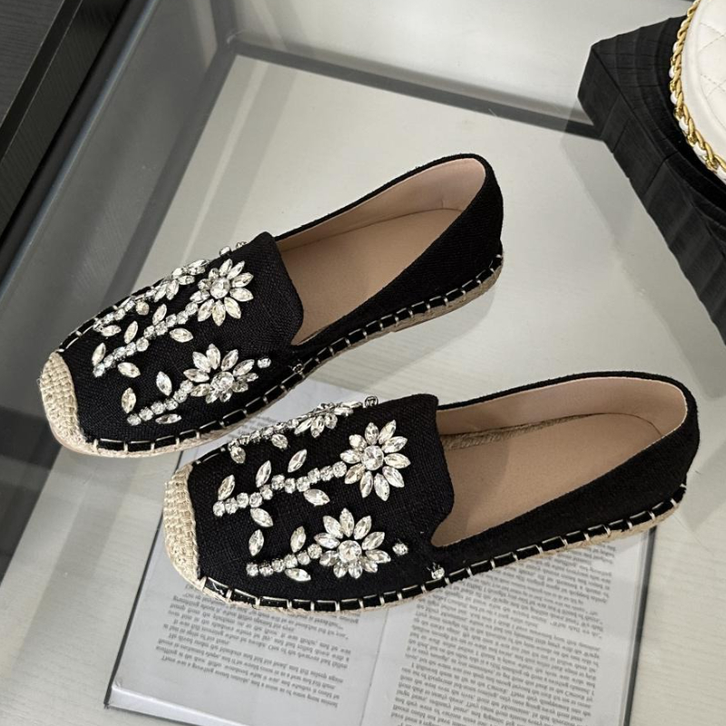 2026 Rhinestone Flower Decorat – обзор и цена Espadrille Slip On