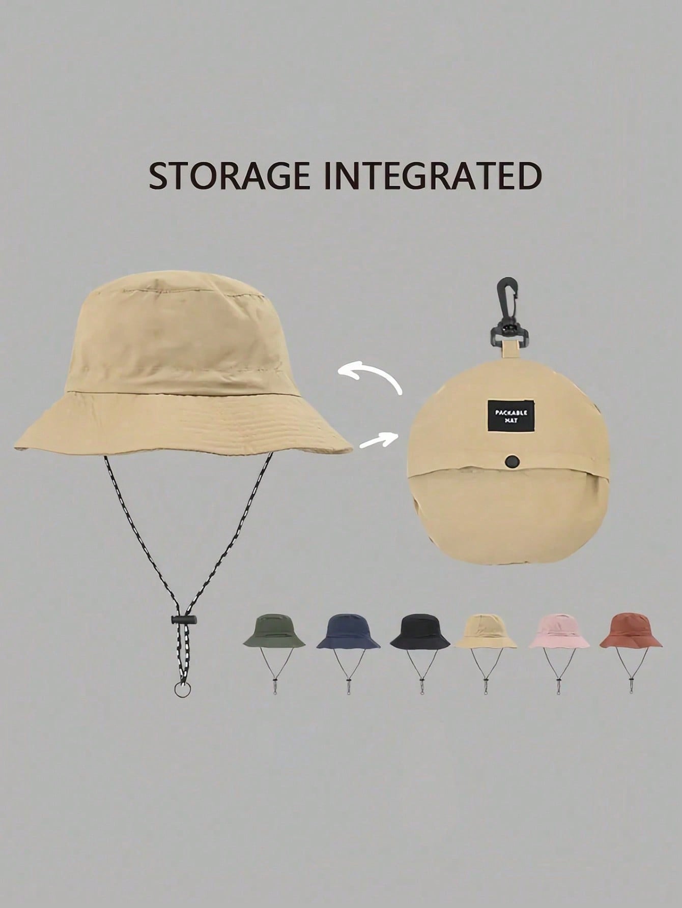 1 Pc Waterproof Bucket Hat, Fo – обзор и цена Packable Hat Nylon