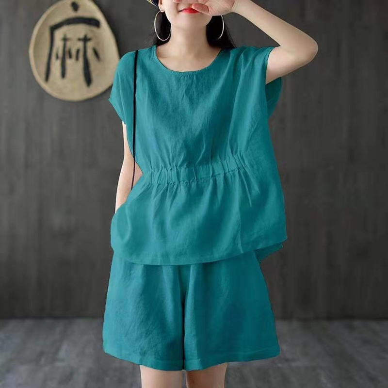 Linen casual solid color two-p – обзор и цена Linen Shirt Breathable