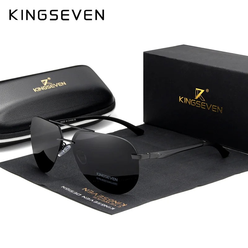 KINGSEVEN  Rimless Pilot Sungl – обзор и цена Sunglasses Aviator Polarized
