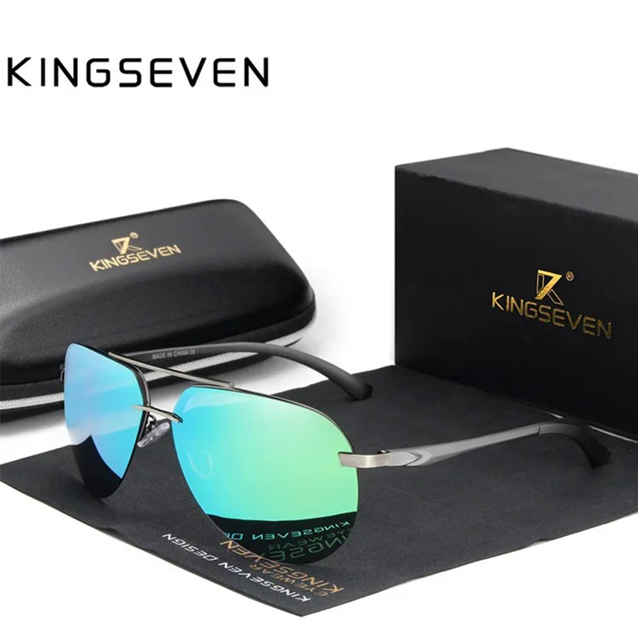 KINGSEVEN  Rimless Pilot Sungl – обзор и цена Sunglasses Aviator Polarized