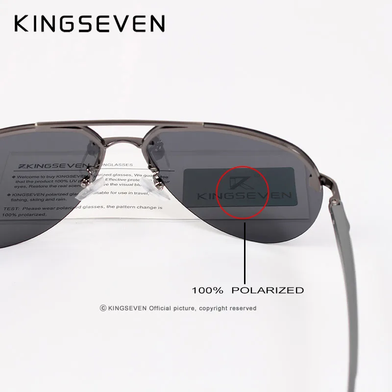 KINGSEVEN  Rimless Pilot Sungl – обзор и цена Sunglasses Aviator Polarized