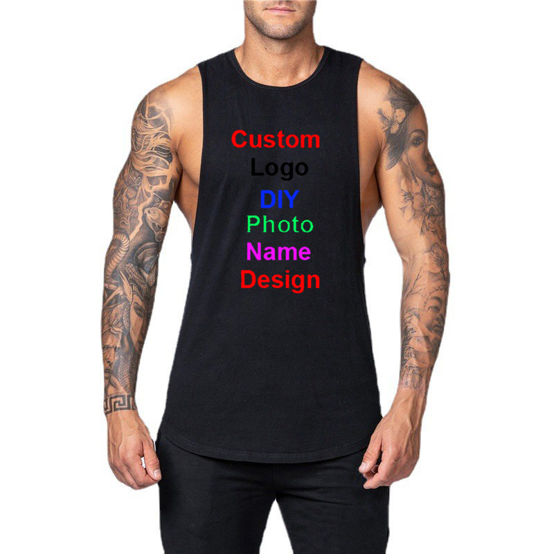 DIY Customized Logo Brand Gym  – обзор и цена Tank Top Muscle