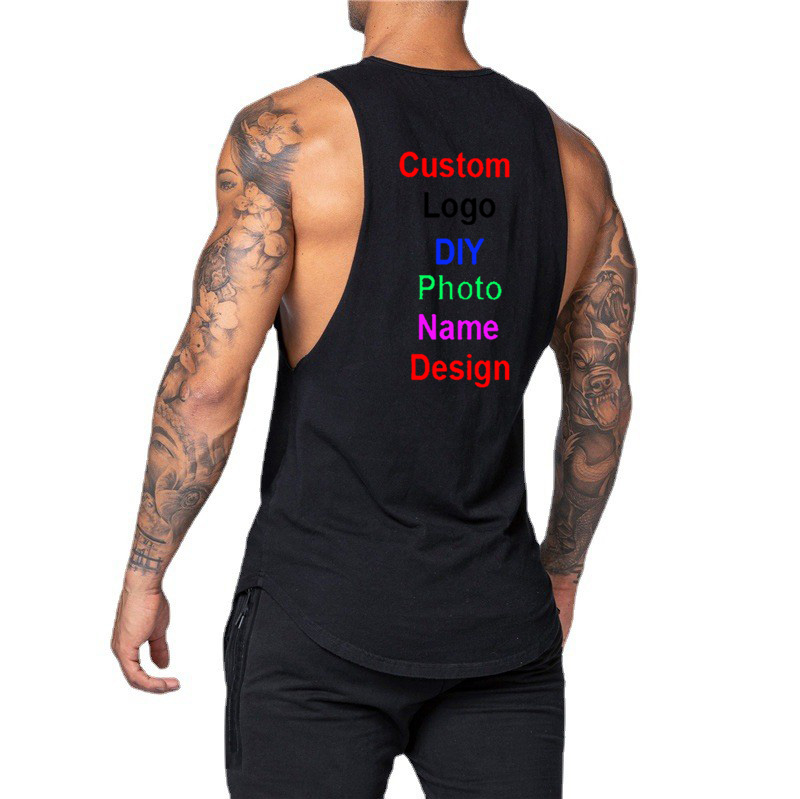 DIY Customized Logo Brand Gym  – обзор и цена Tank Top Muscle