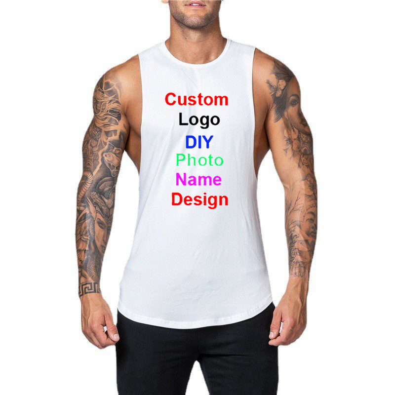DIY Customized Logo Brand Gym  – обзор и цена Tank Top Muscle
