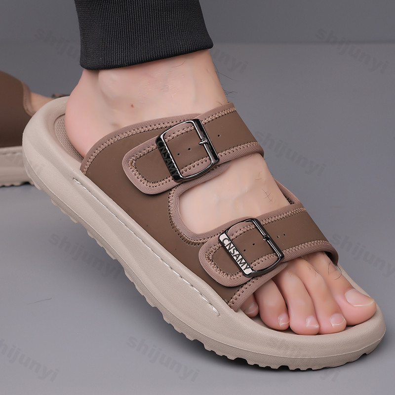 Men's Slippers 2025 Summer Bre – обзор и цена Flip Flop Leather Men