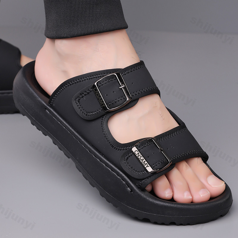 Men's Slippers 2025 Summer Bre – обзор и цена Flip Flop Leather Men