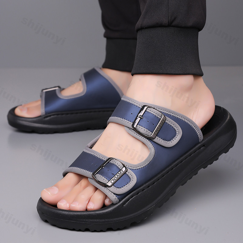 Men's Slippers 2025 Summer Bre – обзор и цена Flip Flop Leather Men