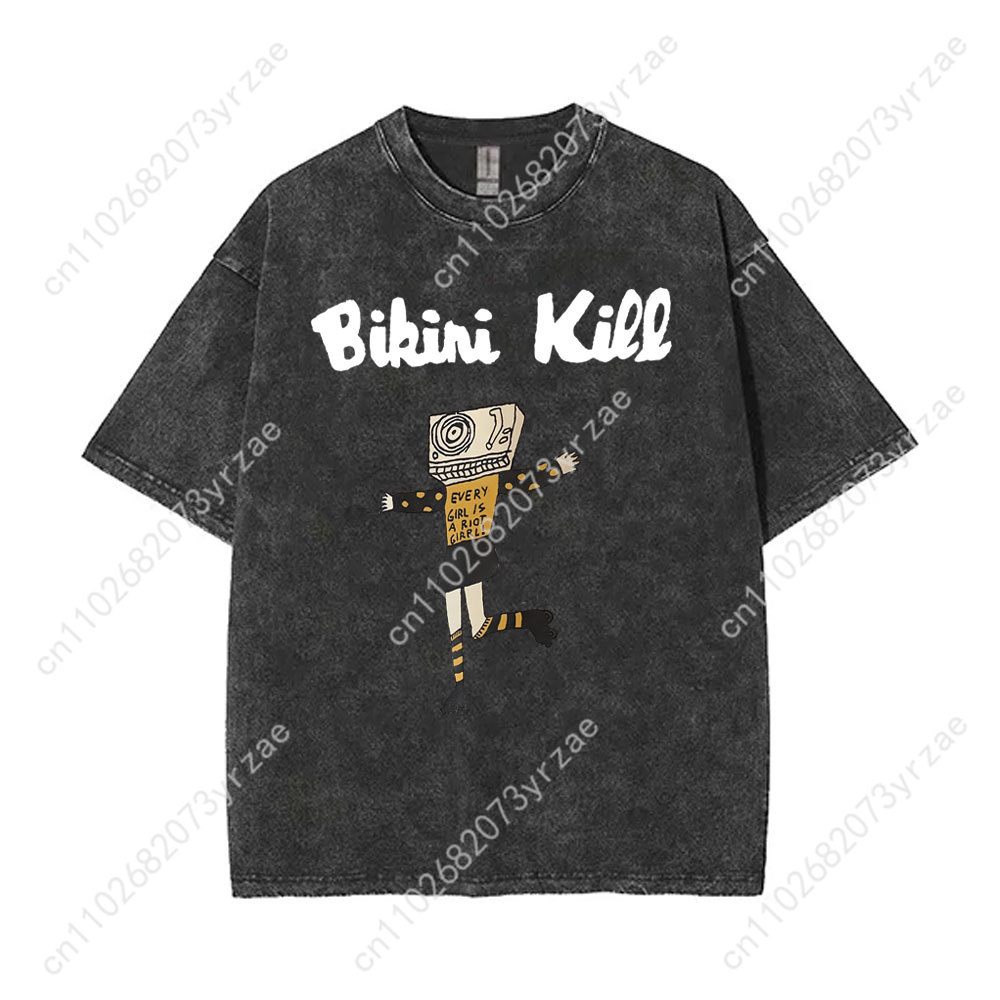 Bikini Kill Retro Wash Tshirt  – обзор и цена Linen Shirt Breathable