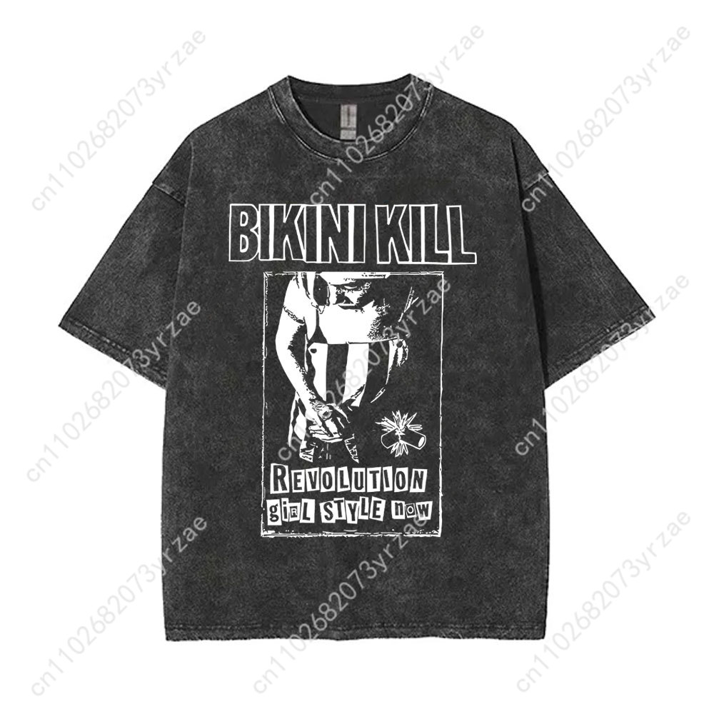 Bikini Kill Retro Wash Tshirt  – обзор и цена Linen Shirt Breathable