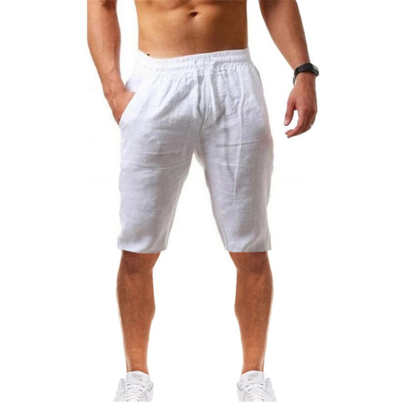 2026 Summer Men's Shorts Cotto – обзор и цена Short Linen Drawstring