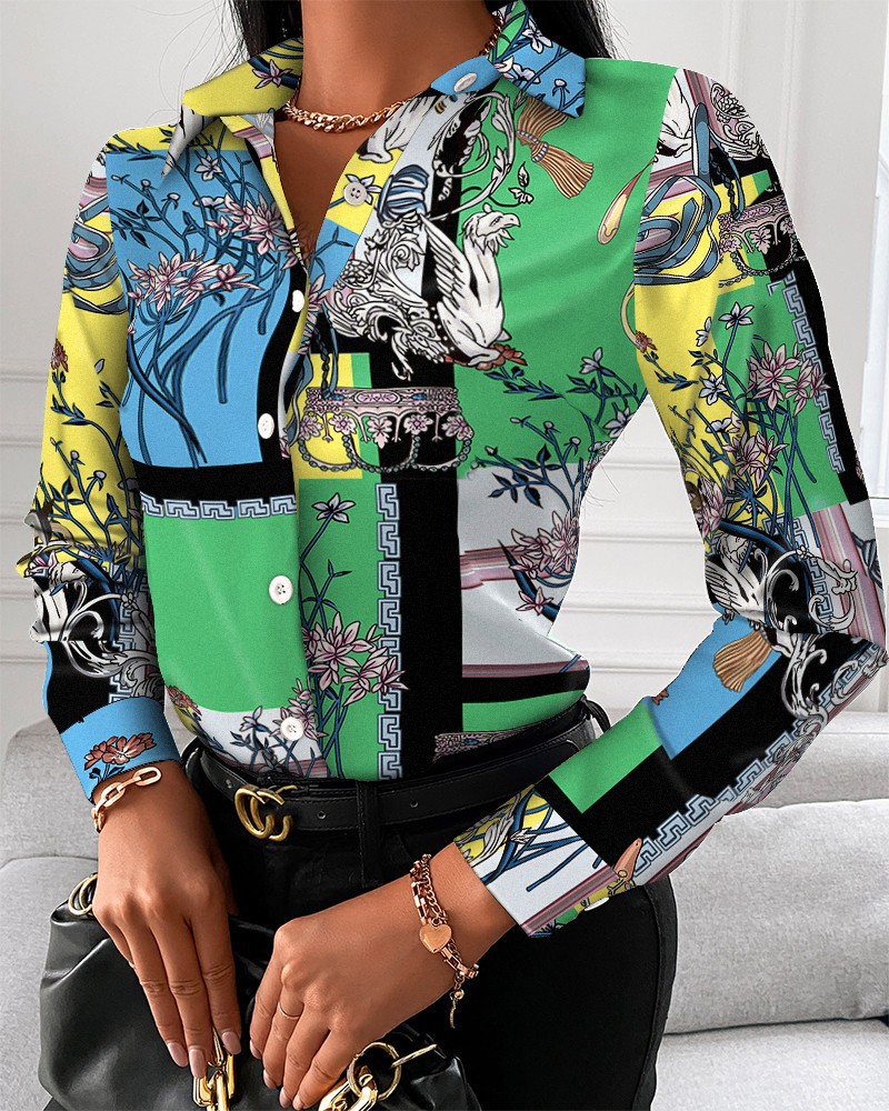 Women Fashion Wild Shirts Chai – обзор и цена Shirt Camp Collar