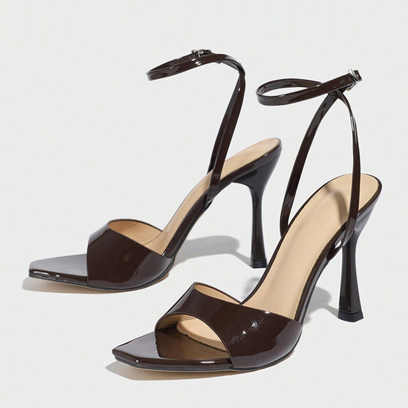 Liyke New Fashion Square Open  – обзор и цена Casual Sandal Leather