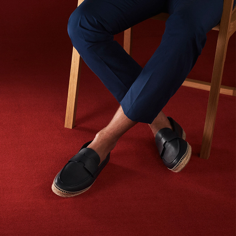 Piegitar Black Genuine Leather – обзор и цена Espadrille Slip On