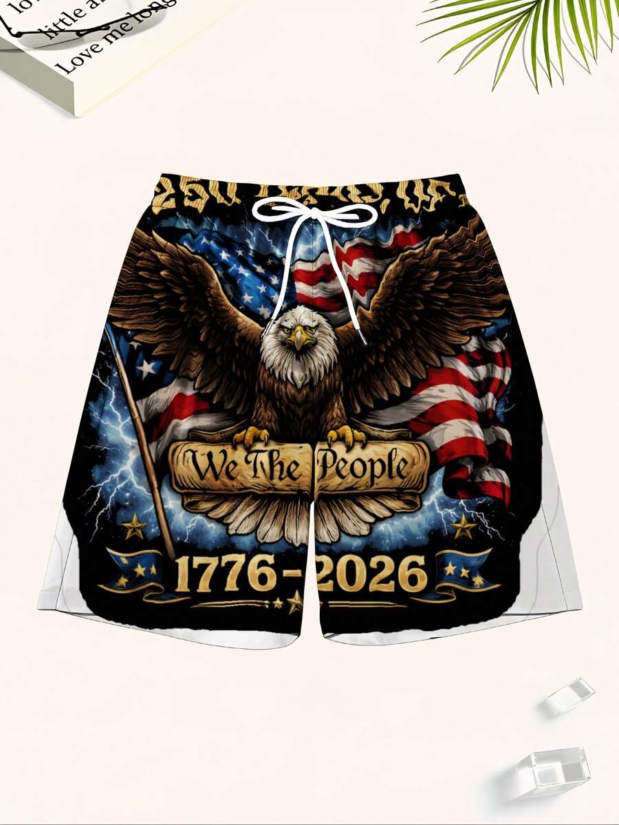 Patriotic Swim Trunks Men Beac – обзор и цена Swim Trunk Quick Dry