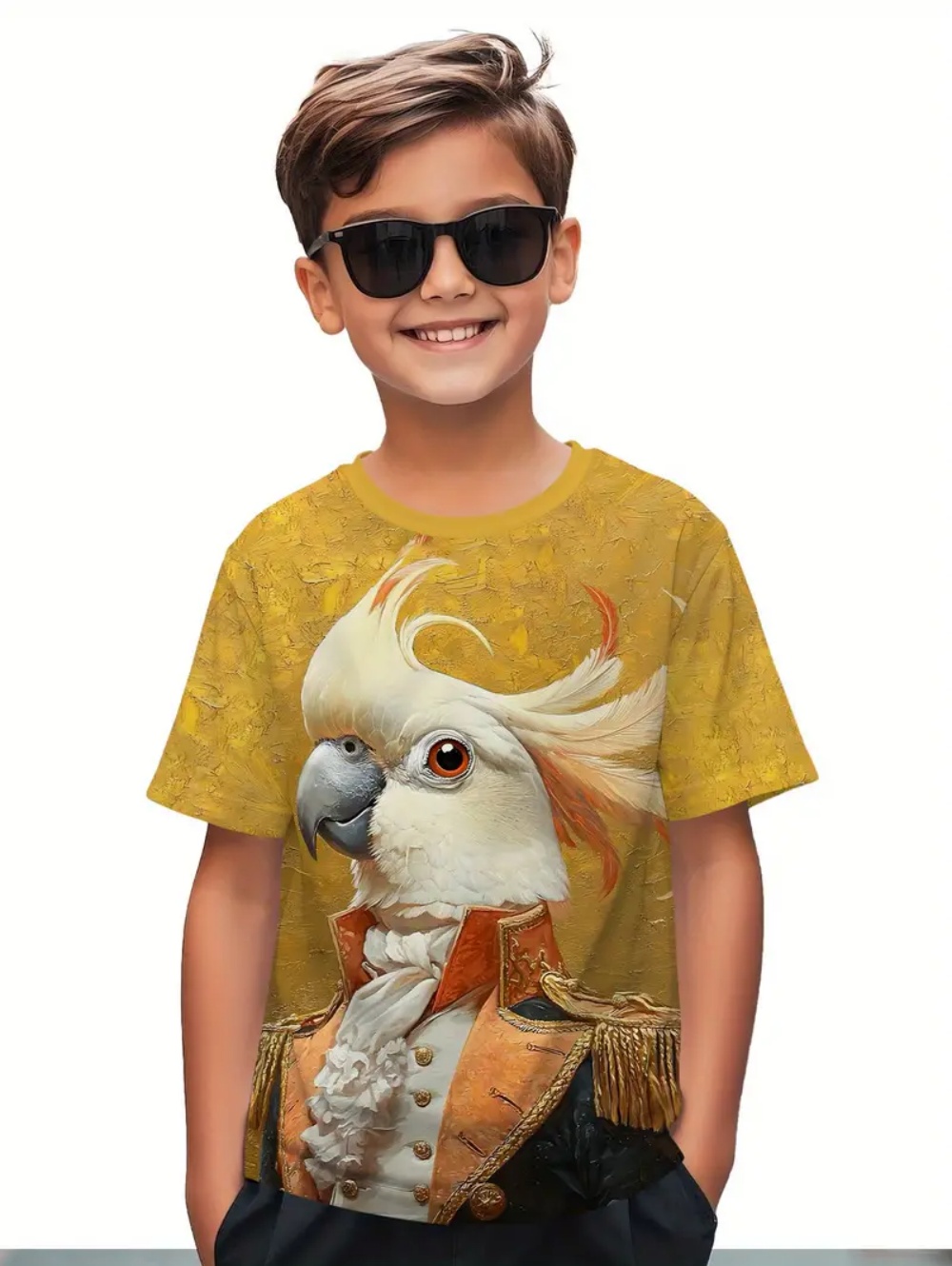 Kids' Tropical Macaw Parrots B – обзор и цена Tee Graphic Print