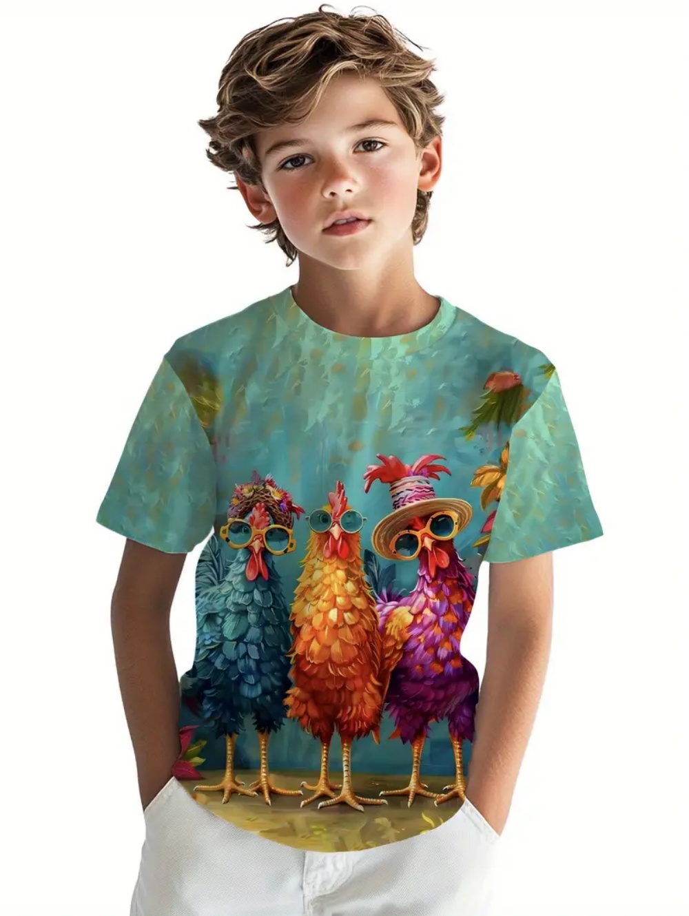 Kids' Tropical Macaw Parrots B – обзор и цена Tee Graphic Print