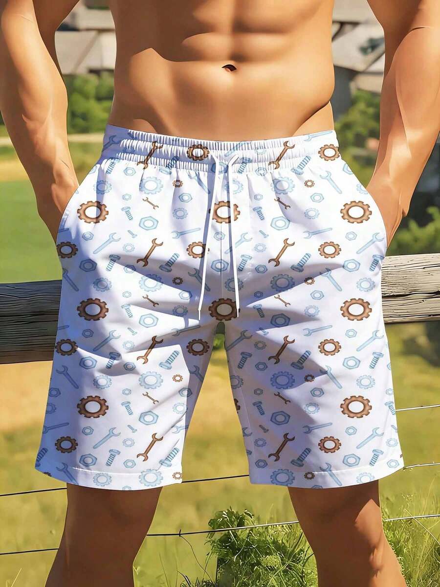 Mechanical Tools Pattern Swim  – обзор и цена Swim Trunk Quick Dry