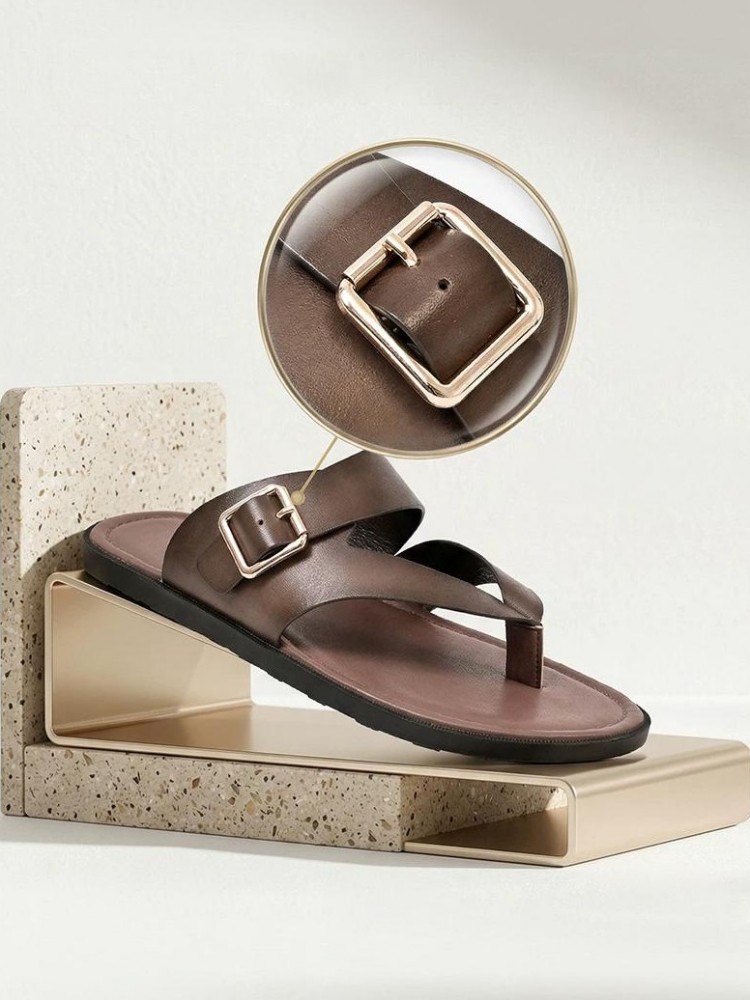 Outside Summer Mens Flat Shoes – обзор и цена Flip Flop Leather Men